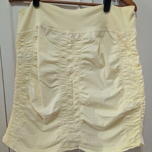 XCVI Women's Mini Skirt in Light Yellow